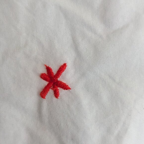 Madewell Embroidered Drawstring Circle Skirt in Summer Friday, Size Large - Picture 7 of 16